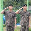 BTSテヒョン＆RM、1年半の服務を終えて本日（6月10日）除隊…報道陣の前で最後の敬礼！