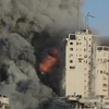 【アルシャルク/al-sharq/ガザ】BBC生中継中に映り込んだイスラエル軍の空爆映像が衝撃的