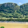 立田神地区の貯水池と沈砂池（沖縄県与那国島）