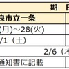 2025年度 奈良県公立中高一貫校受検スケジュール 願書配布 受検日 合格発表 繰上合格