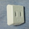 3 way socket adapter (outlet tap) = 105 yen ($1.05 €0.81)