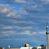 🌈雨上がりの虹とスカイツリー