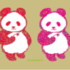 曲は「笹る」　パンダデュオのイラスト