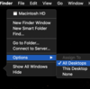 Mac Finder をすべての仮想デスクトップで表示する方法