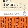 【読書メモ】脳を最適化すれば能力は2倍になる 仕事の精度と速度を脳科学的にあげる 樺沢紫苑