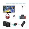 Uniraku 　2-in-1 Switch用TV出力変換アダプタ-と無線オーディオアダプタ- Nintendo Switch用TV出力変換、デ一タ、ビデオ、音伝送機能が搭載 無線イヤホンアダプタ-