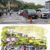 関西スーパー名谷店の駐車場