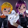 【MMD静画】練習室でポーズ（お宮式舞風＆萩風）【MMD艦これ】