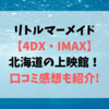 リトルマーメイドの【4DX・IMAX】で観られる 北海道の上映館！口コミ感想も紹介