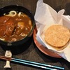 カレーうどんとライスバーガー