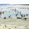 沖縄の海で水着を着て泳ぐのは外国人か本土の観光客。