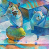 水彩画「チャルダーシュ」