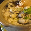 キャンプ飯　土鍋で牡蠣の炊き込み御飯作ってみた。