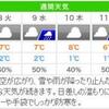 城崎温泉の週間天気予報（1/7～11）