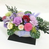 お盆お供えの横長アレンジ＆お仏壇お供えの花のお知らせ　（プリザーブドフラワー　ハートローズ）