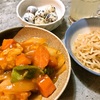 酢豚 (鶏ささみ肉)　また椎茸を入れ忘れた…