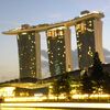 2016年01月24日　シンガポール（絶景の夜明け時のマリーナベイサンズ）