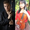 フィリアホール、ホワイエでの小さなコンサート。ヴァイオリンとクラリネットの若者二人、なんとも精妙で豊穣な音楽を聴かせてくれた。