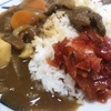 「沈黙の艦隊」で出てくるカレーが食べたくて・・真っ赤な福神漬けの山盛りがポイントかと