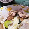 鶏ごぼう汁とスペインの赤