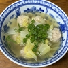 新メニューに挑戦　白菜と肉団子のあったかスープ