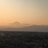 高層ビルから富士山