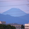 富士山の冠雪の残雪