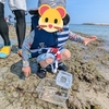 避暑地、興津海水浴場で３歳児と磯遊び♪綺麗な海でカニやヤドカリと沢山出会えたよ🦀✨