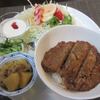3回目「cafe Chocott（カフェチョコット）」、日替わりは、なんちゃって蒲焼丼に、コーヒーとシフォンケーキ。