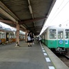 琴電仏生山駅　車両入れ替え