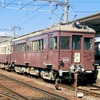 レトロ電車特別運行後　仏生山駅ホームの路線に回送