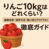 りんご10kgはどれくらい？個数目安・保存方法・使い切りアイデアまで徹底ガイド