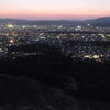 京都五山の一つ、大文字山（如意ヶ嶽）から望む京都の夜景