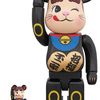 10月02日発売 BE@RBRICK 招き猫 ペコちゃん 黒 100% & 400%