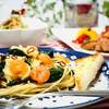 ♪チキンと野菜のイタリアン焼き＆ほうれん草とえびのスパゲティ♪