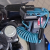 続・天気もいいのでNinja250にタナックスのヘルメット用ワイヤーロックを取り付けてみた