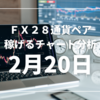 【FX】稼げるチャート分析 2月20日