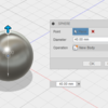 Fusion360 CREATE Sphere　使い方