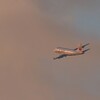 飛行機(J-AIR)旋回｜夕陽の頃