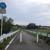 鬼怒川右岸側の自転車道柳田大橋付近