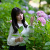 紫陽花に咲く❣️ なるはちゃん その23 ─ 北陸モデルコレクション 2023.6.18 太閤山ランド ─