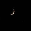 「月と金星」の撮影　2021年11月8日(機材：ミニボーグ55FL、スリムフラットナー1.1×DG、E-PL5、ポラリエ)