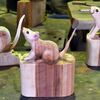講習会題材のネズミ（干支：子）を仕上げ