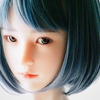 June bride with blue hair