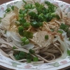 冷たい蕎麦とラタトゥイユ