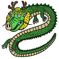 かわいい龍 のイラスト