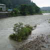 7月15日、米代川の水位上昇が止まらない　（水位約6mで上昇が止まった）