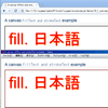  Opera で HTML5::Canvas の fillText() をサポートできないかな