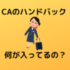 CAのあのカバンの中って何が入っているの？について語る記事