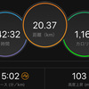 ジョギング20.37km・1日早くソツケンやったよ